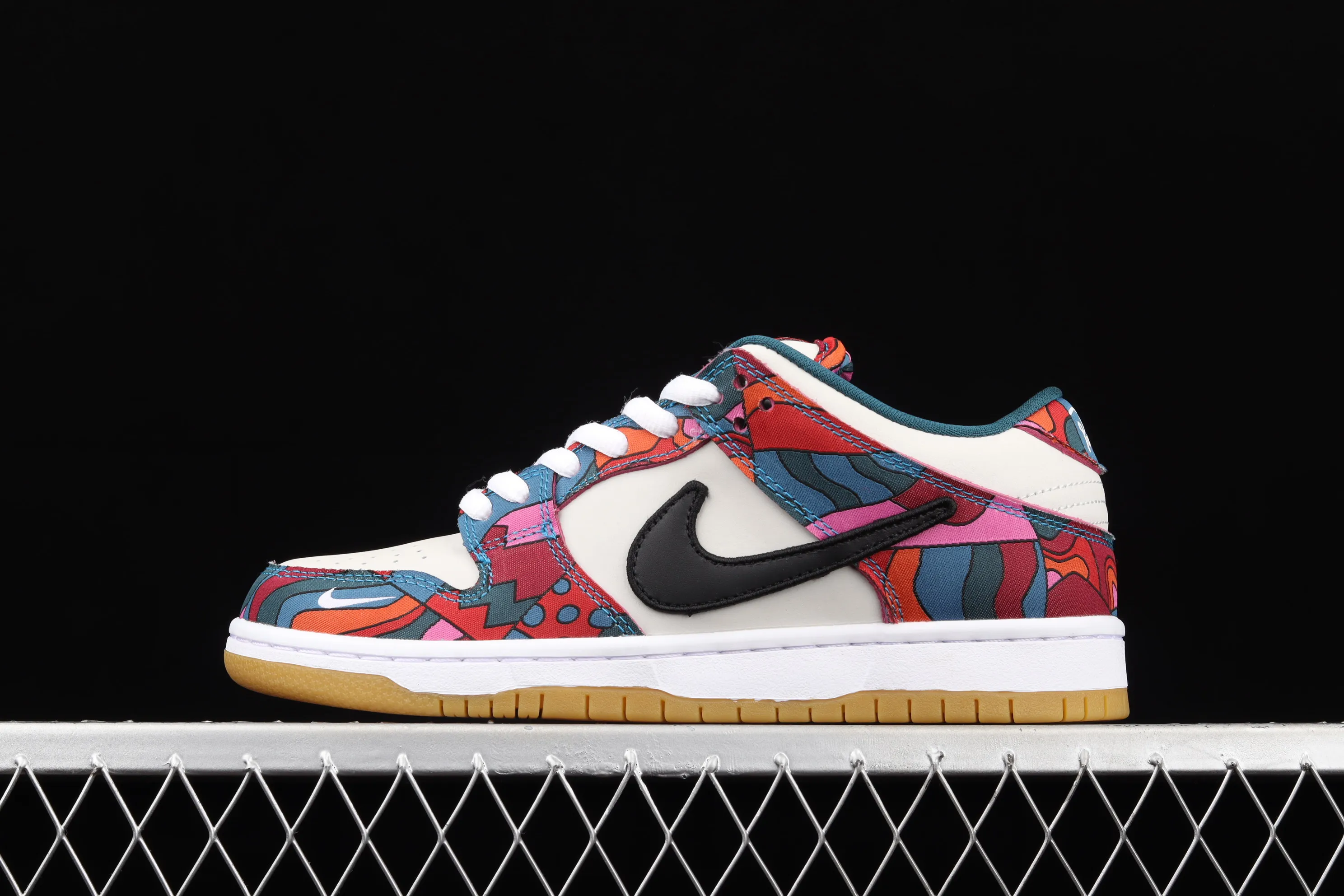 All Categories Nk SB Dunk Series Nk SB Dunk Low Low-top sneakers Parra x Nk Dunk SB Low Pro White Blue Red Abstract Art Scratch Olympics Dunk Series Retro Low-top Casual Sports Skateboard Shoes DH7695-600
